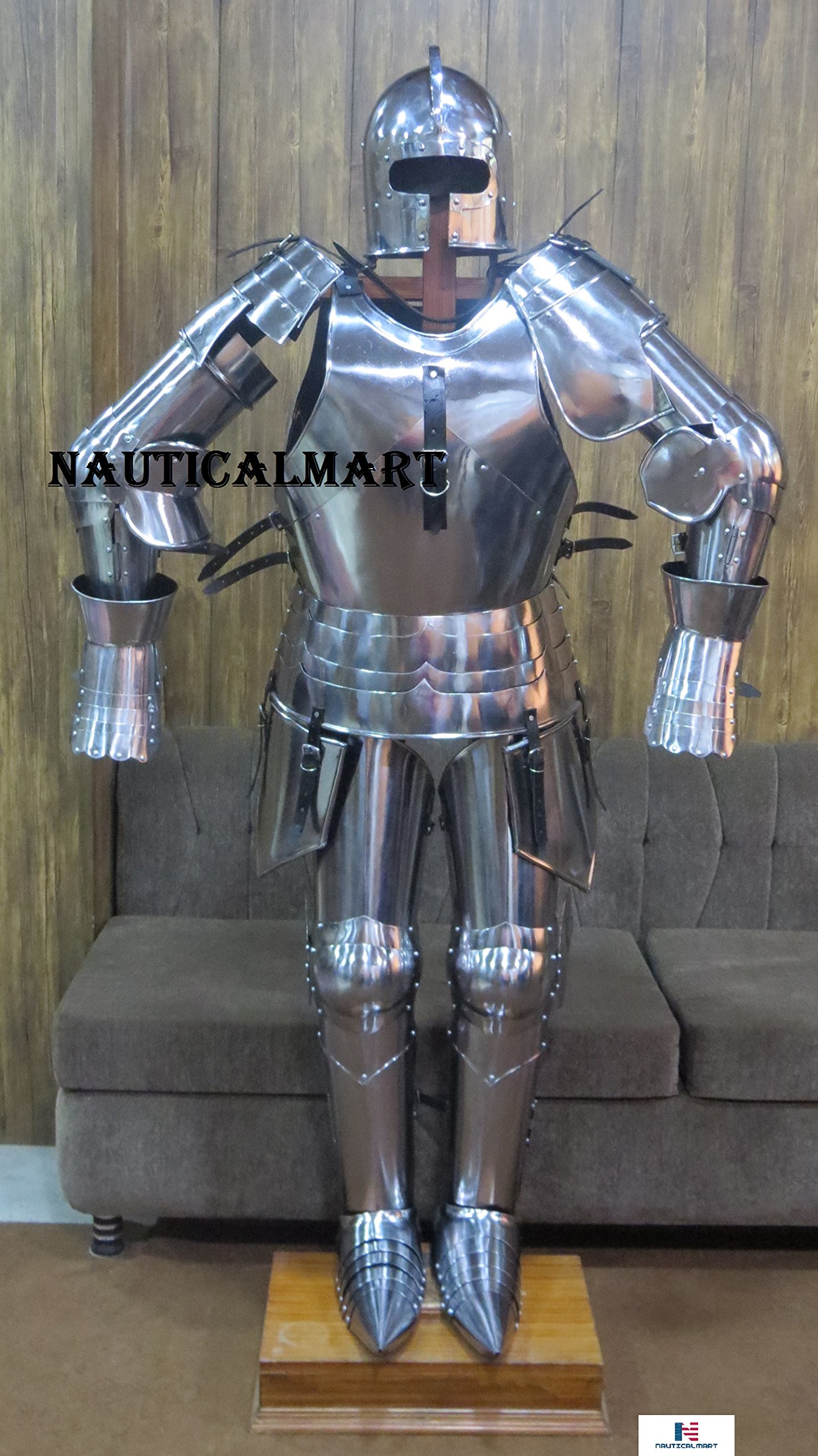 NauticalMart Renaissance Armor Medieval Wearable Knight Full Suit of Armor