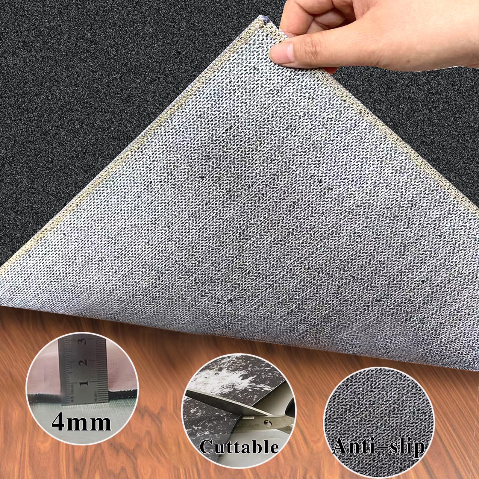 Protector Suelo Silla Ruedas Alfombra Silla Gaming Alfombra Silla Escritorio Antideslizante Alfombra Oficina para Silla con Ruedas Alfombra Protectora Suelo Silla Alfombra Gamer 100 x 120 cm