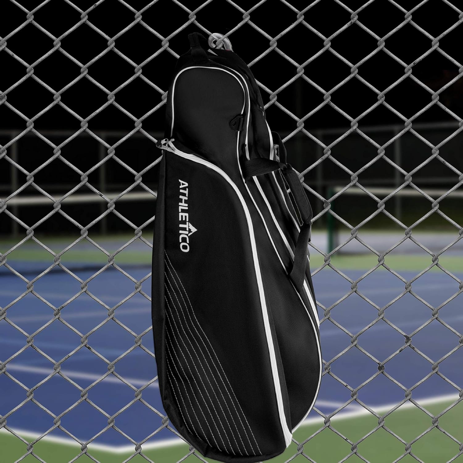 Athletico 6 Racquet Tennis Bag | Padded to Protect Rackets & Lightweight | Professional or Beginner Tennis Players | Unisex Design for Men, Women, Youth and Adults (Black) - Image 6