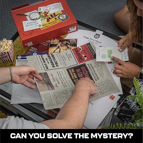 Miniatura 7 de Atractivo juego de misterio de asesinato sin resolver - Desaparición en el circo - Emocionante juego de sala de escape para adultos con un