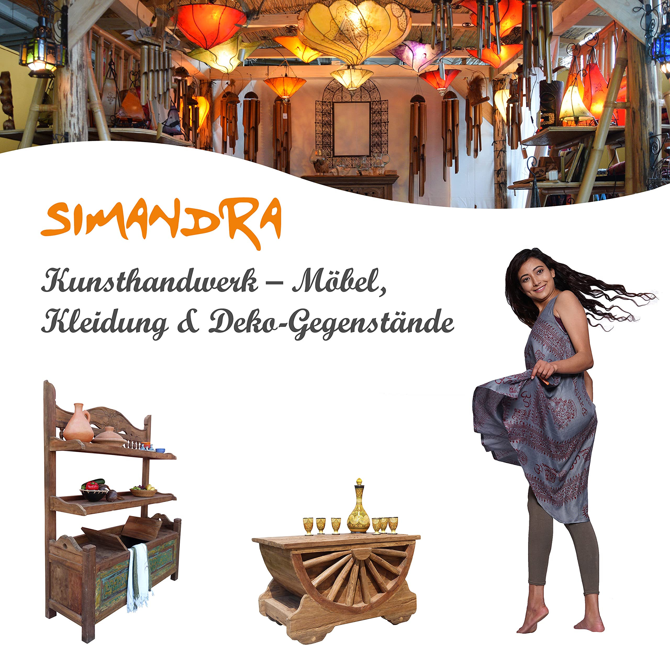 Simandra Holz-Skulptur Fruchtbarkeit, 30 cm I Handgeschnitzte Dekofigur aus schnell nachwachsendem Suar-Holz I Hochzeit, Verlobung etc. I Herkunft: Bali