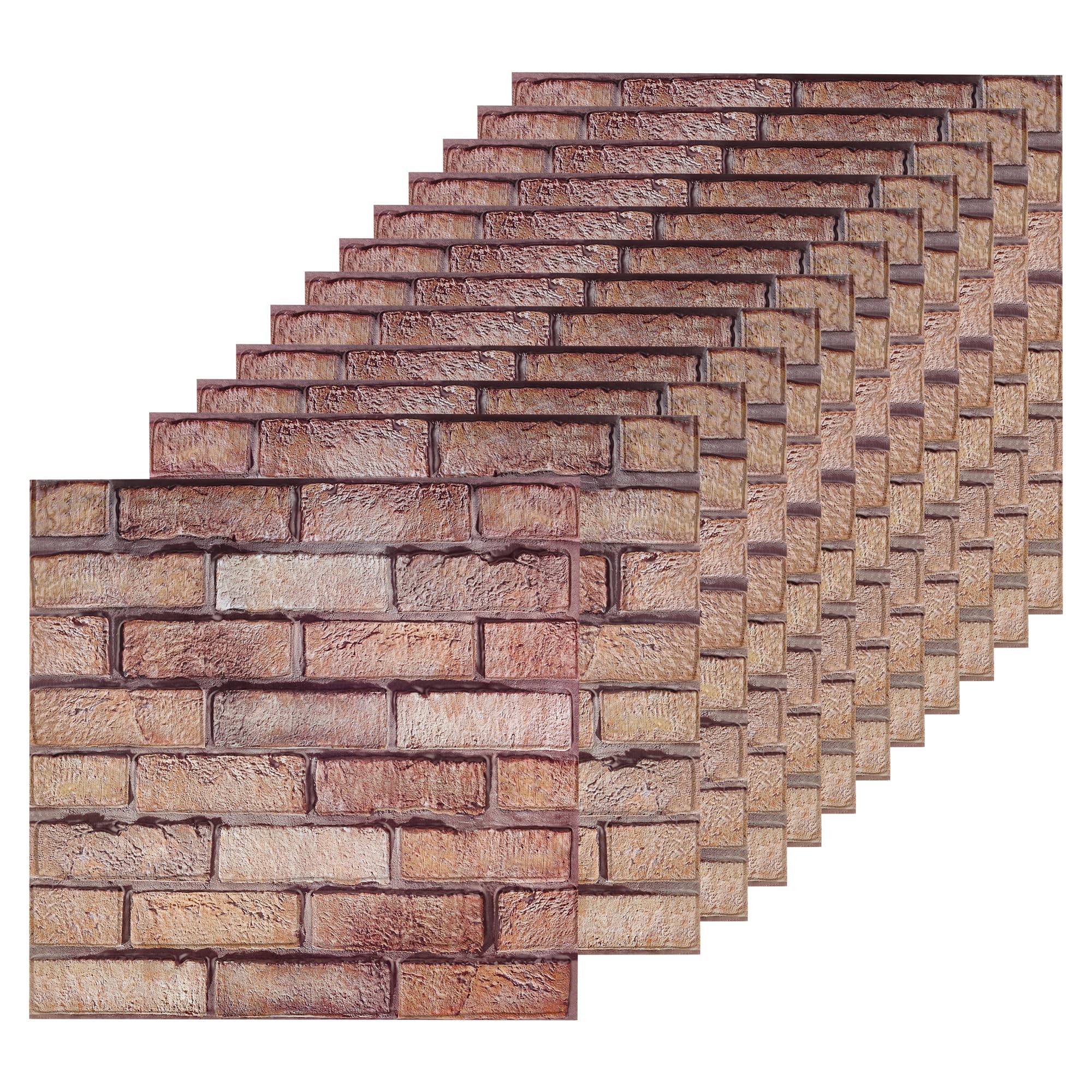 Paneles de pared 3D autoadhesivos papel pintado ladrillo PVC revestimiento impermeable