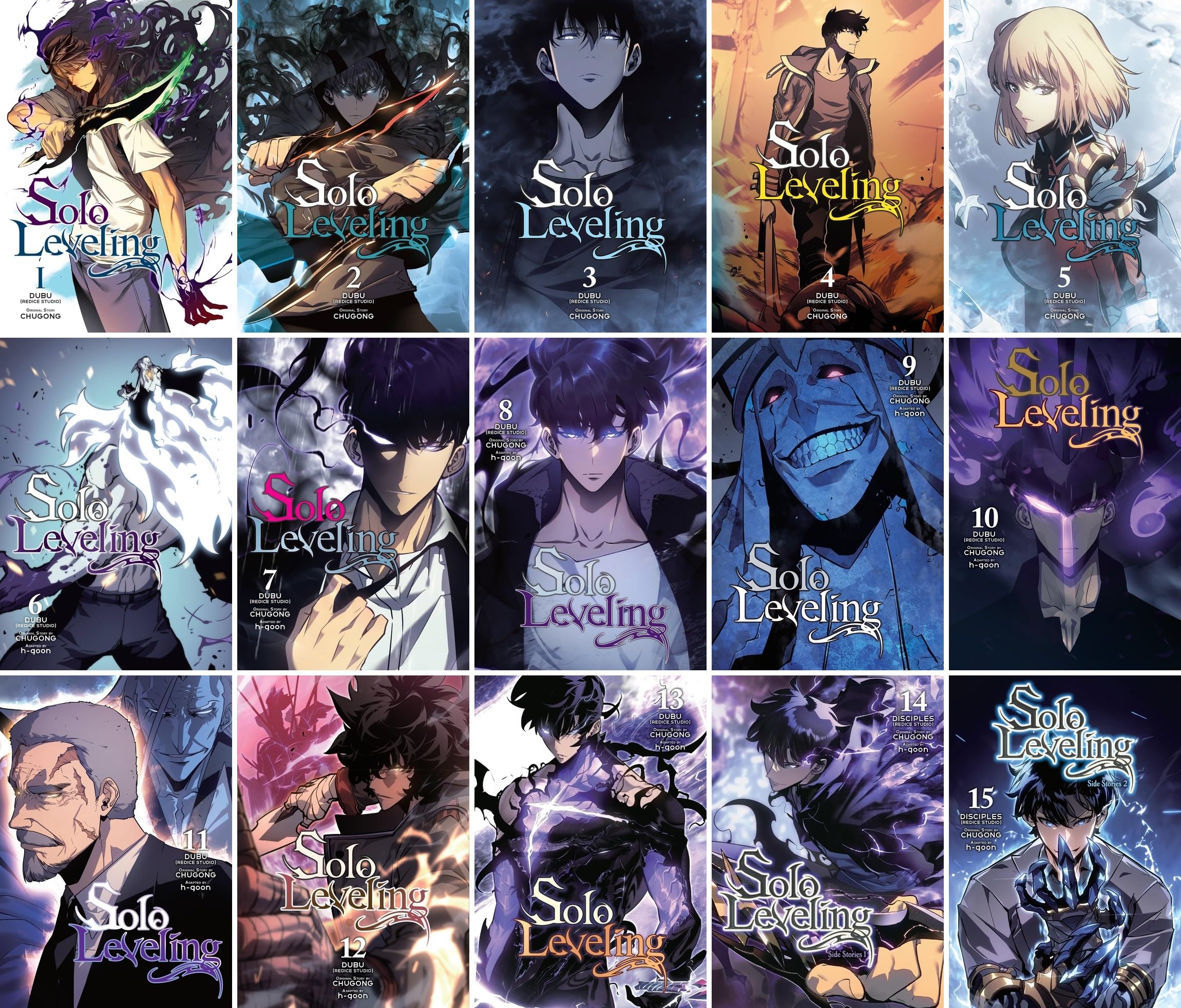 Solo Leveling Manga Series 14 Collection Books Set Vol 1-14 by Chugong