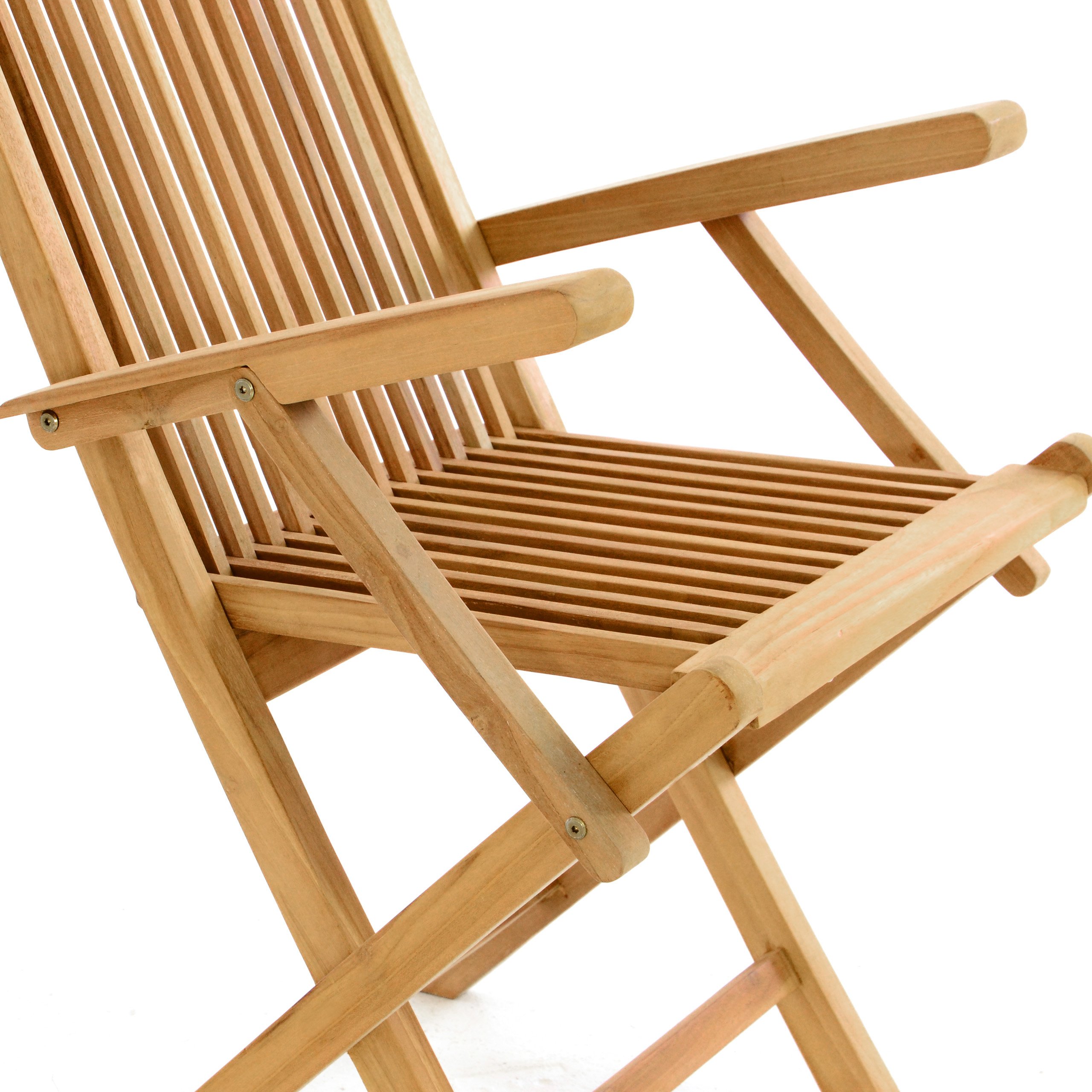 Divero Klappstuhl Ravenna Teakholz Braun