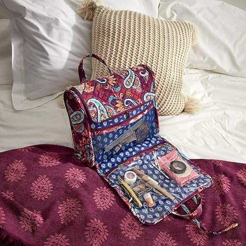 Miniatura 4 de Vera Bradley Organizador de viaje colgante de algodón para mujer, Provenza Paisley