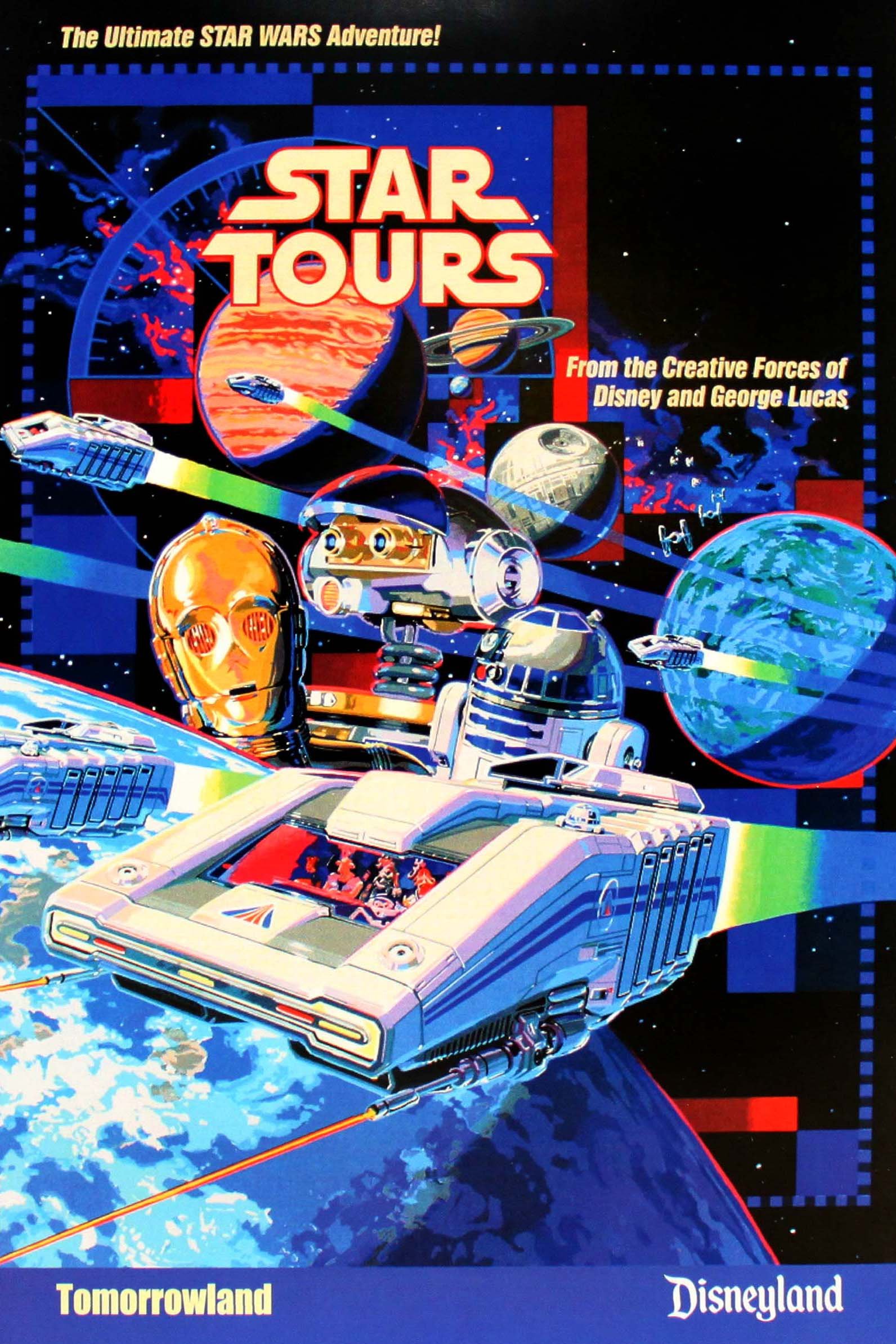 【ゆう】スターツアーズ STAR TOURS 公式ポスター 東京ディズニーランド アトラクション 「スター・ツアーズ：ザ