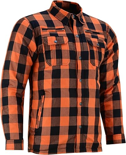 Daniel Smart - Camisa deportiva de franela blindada para hombre para todas las estaciones, resistente al agua y duradera