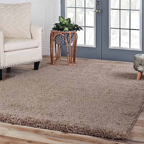 Superior Alfombra grande para interiores con respaldo de algodón, ultra afelpada y suave, mullida para sala de estar, dormitorio, oficina, sala de