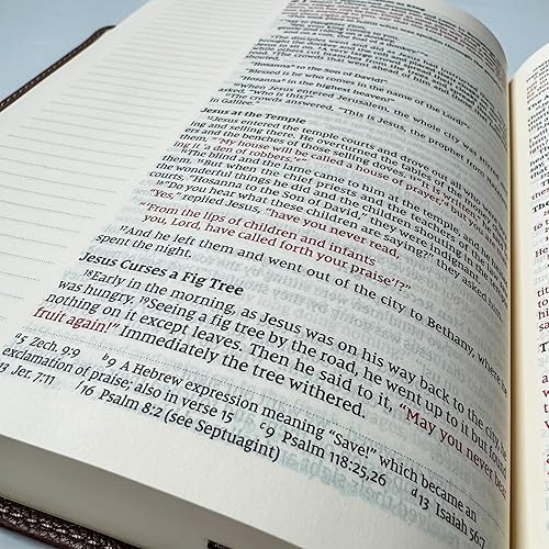 Miniatura 7 de Personalized NIV Journaling Bible, Brown With Gold Cross in Corner, Option to Customize with Hand Lettered Name on Cover