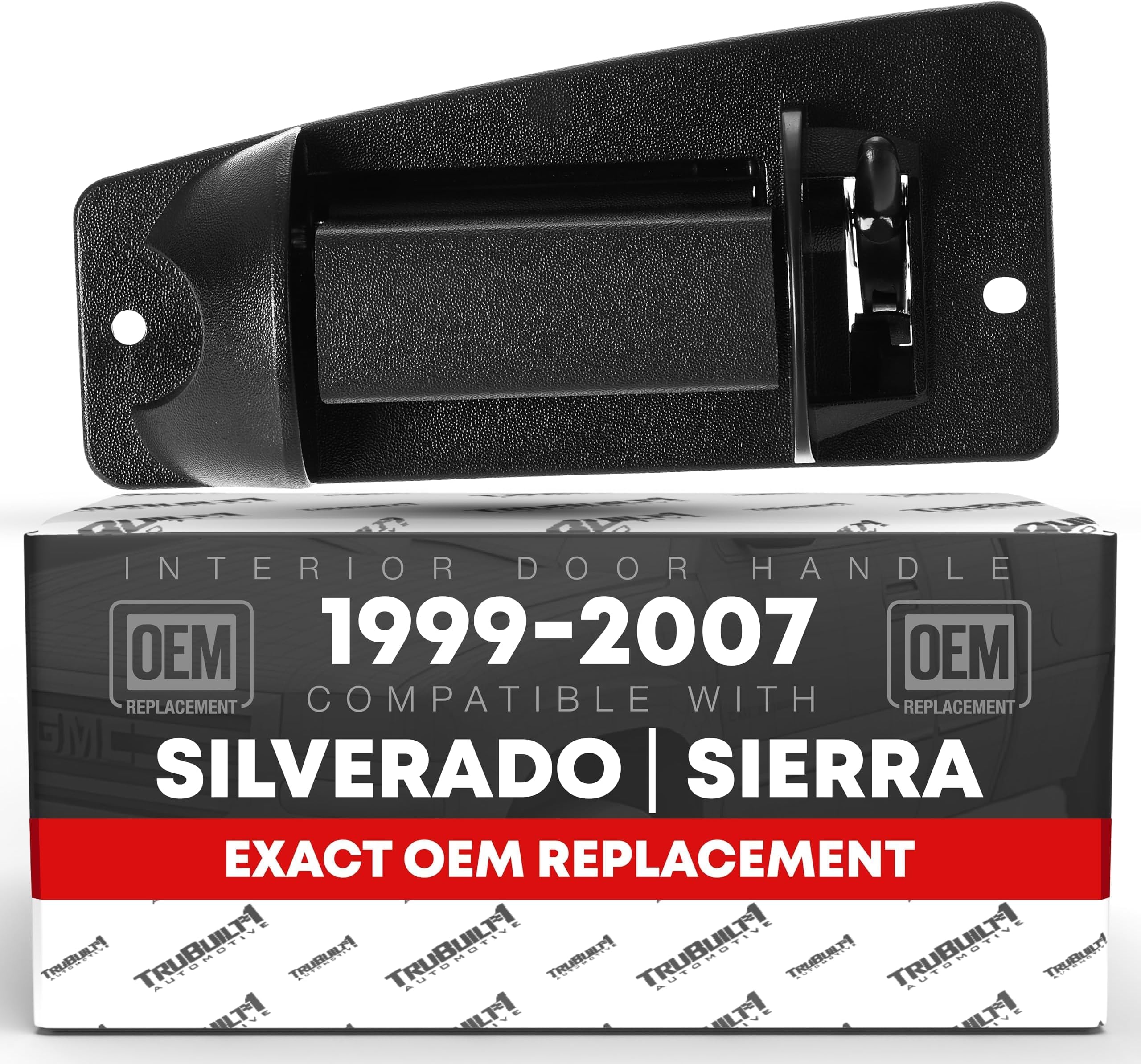 - T1A Extended Cab Door Handle, Rear Driver Door Handle Compatible with 1999-2007 Chevrolet Silverado 1500 2500; 99-07 GMC Sierra 1500 2500, 01-07 Sierra, Silverado 3500 - Black - OEM 15758172
