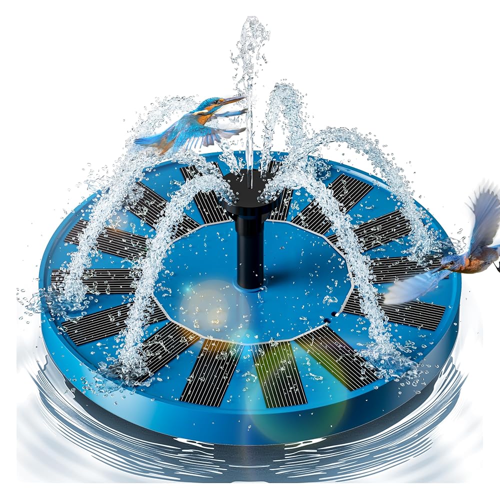 Solar Pond Fountain,Solar Fountain for Bird Bath