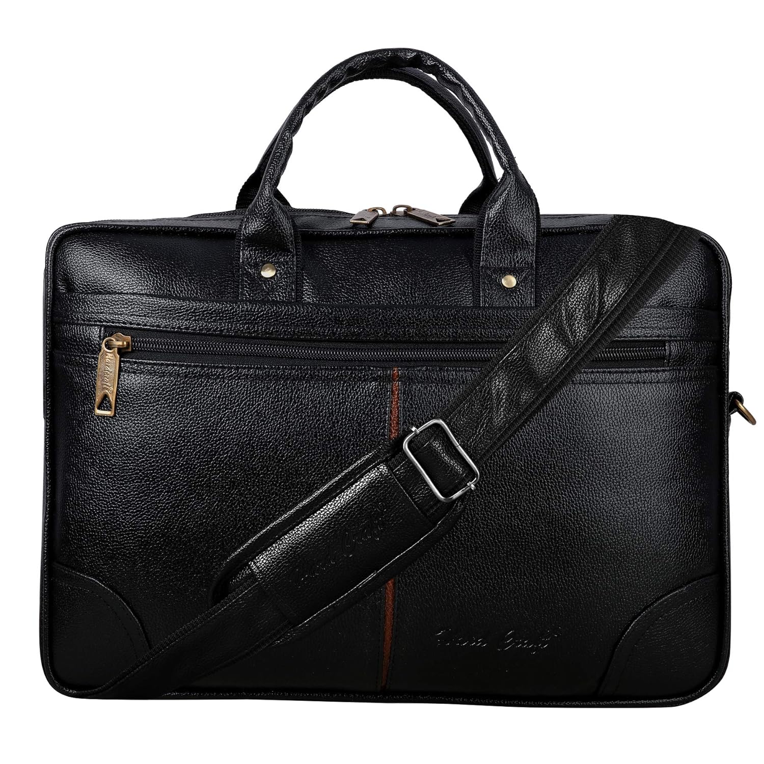 Hard Craft Vegan Leather Office Laptop Messenger and Shoulder Side Sling Hand Bag For Men Corporate Executive Briefcase Bag For Man Supports Laptop Upto 15.6 inches Hard Craft Vegan Leather Office Laptop Messenger and Shoulder Side Sling Hand Bag For Men Corporate Executive Briefcase Bag For Man Supports Laptop Upto 15.6 inches