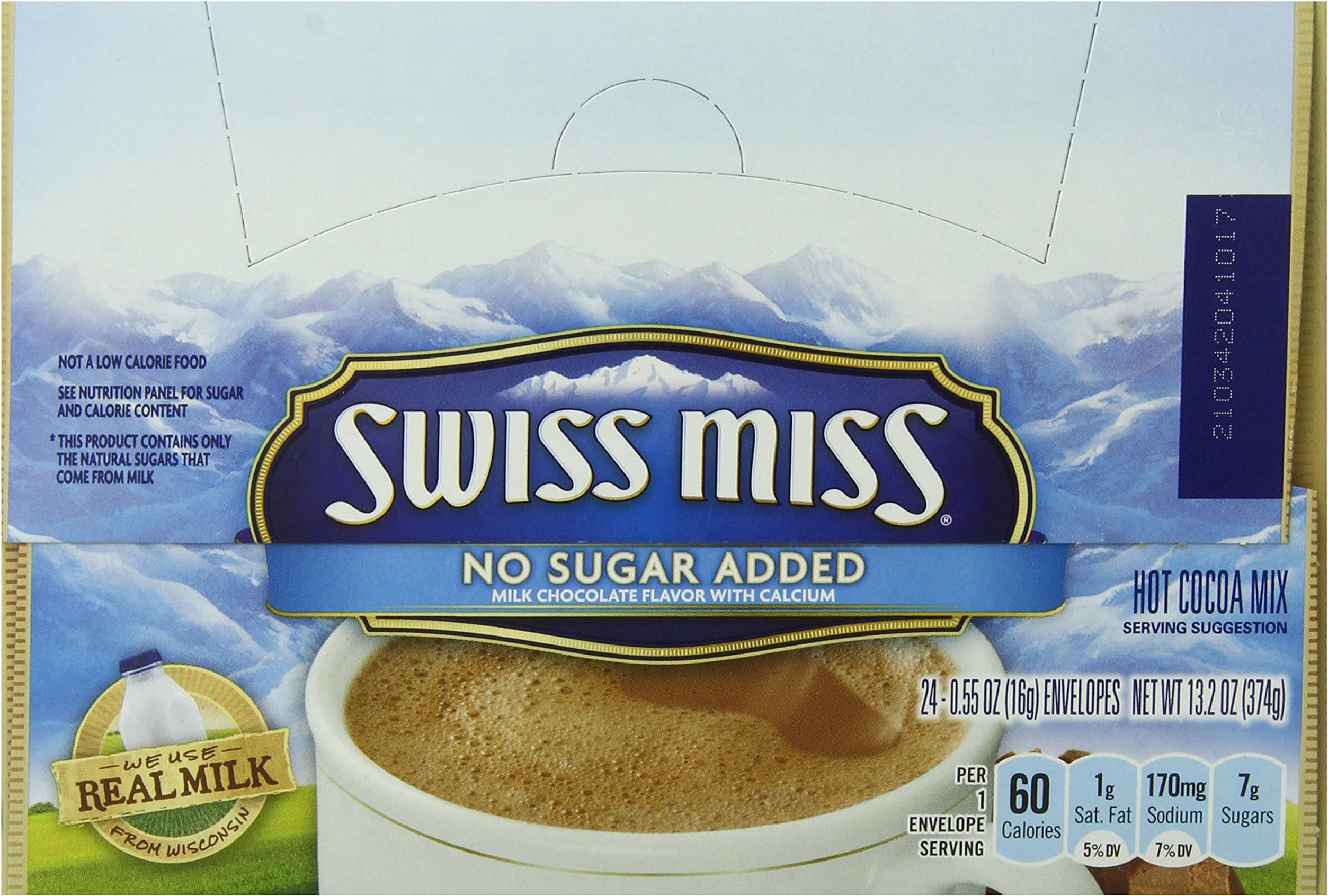 Hot Cocoa Mix No Sugar Added, Milk Chocolate, 13.2 Ounce