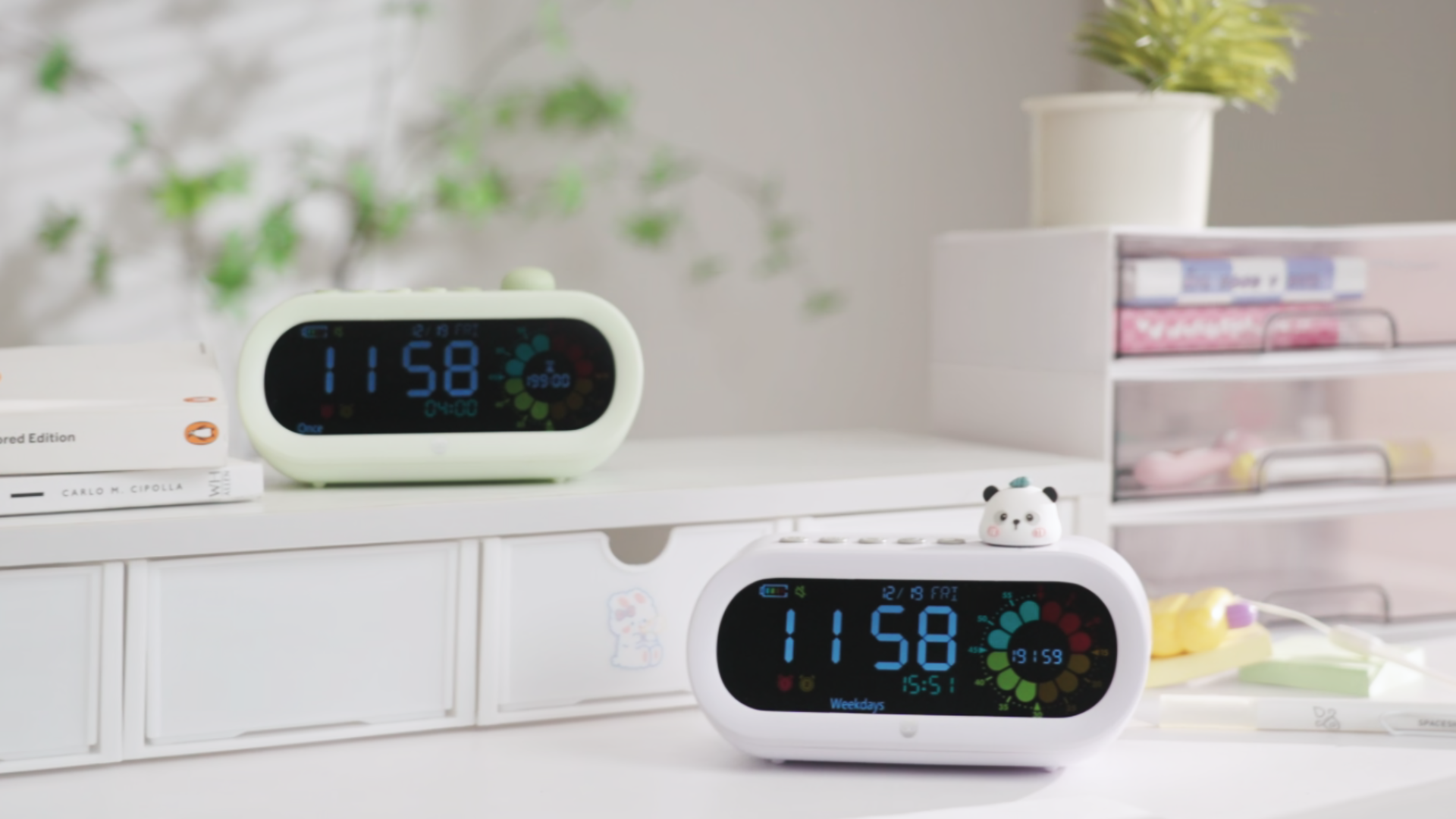 Amazon.com: Mooking Digital Alarm Clock for Bedroom, Visual Timer