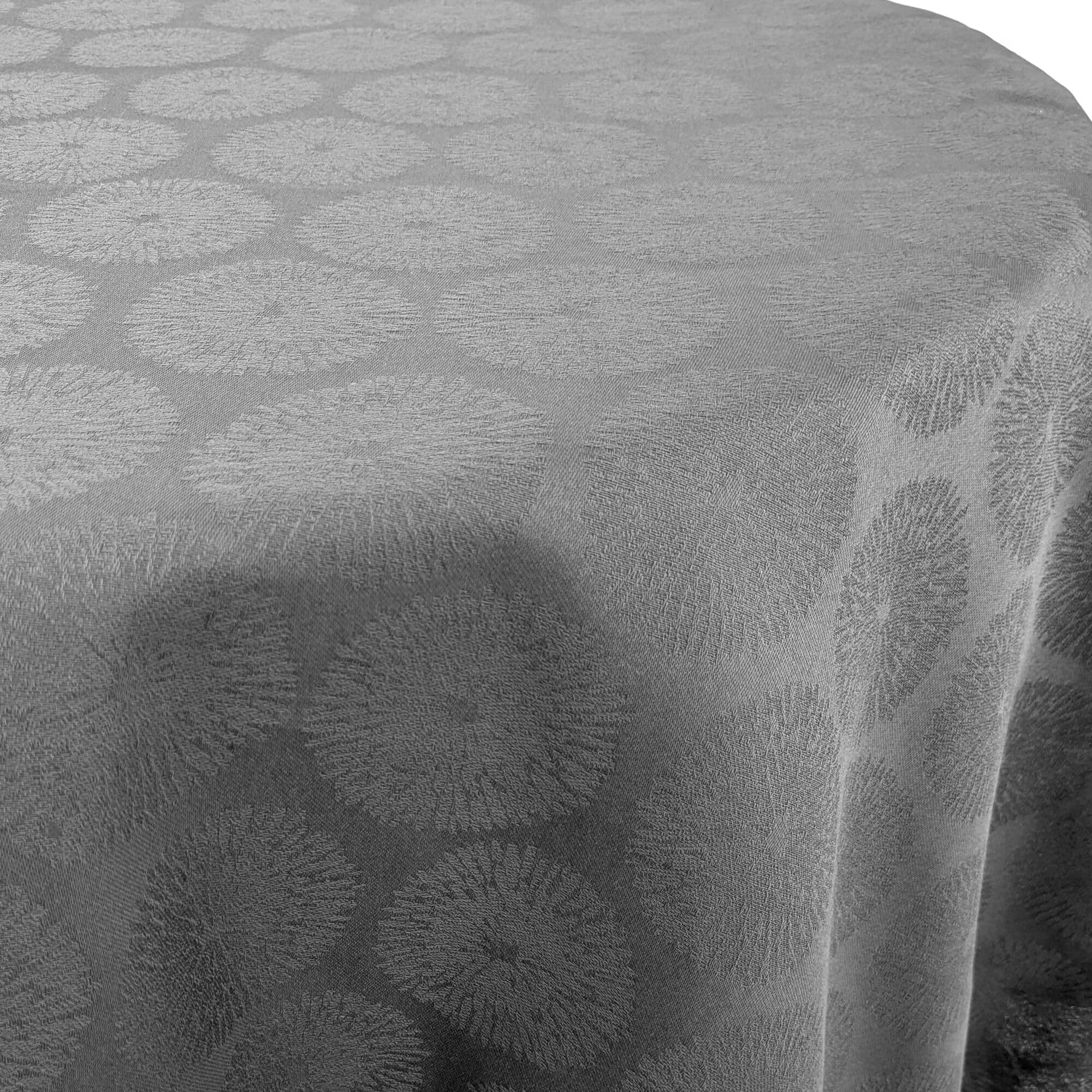 Nappe ovale 180x240 cm HÉLIOS Anthracite 100% coton + enduction acrylique