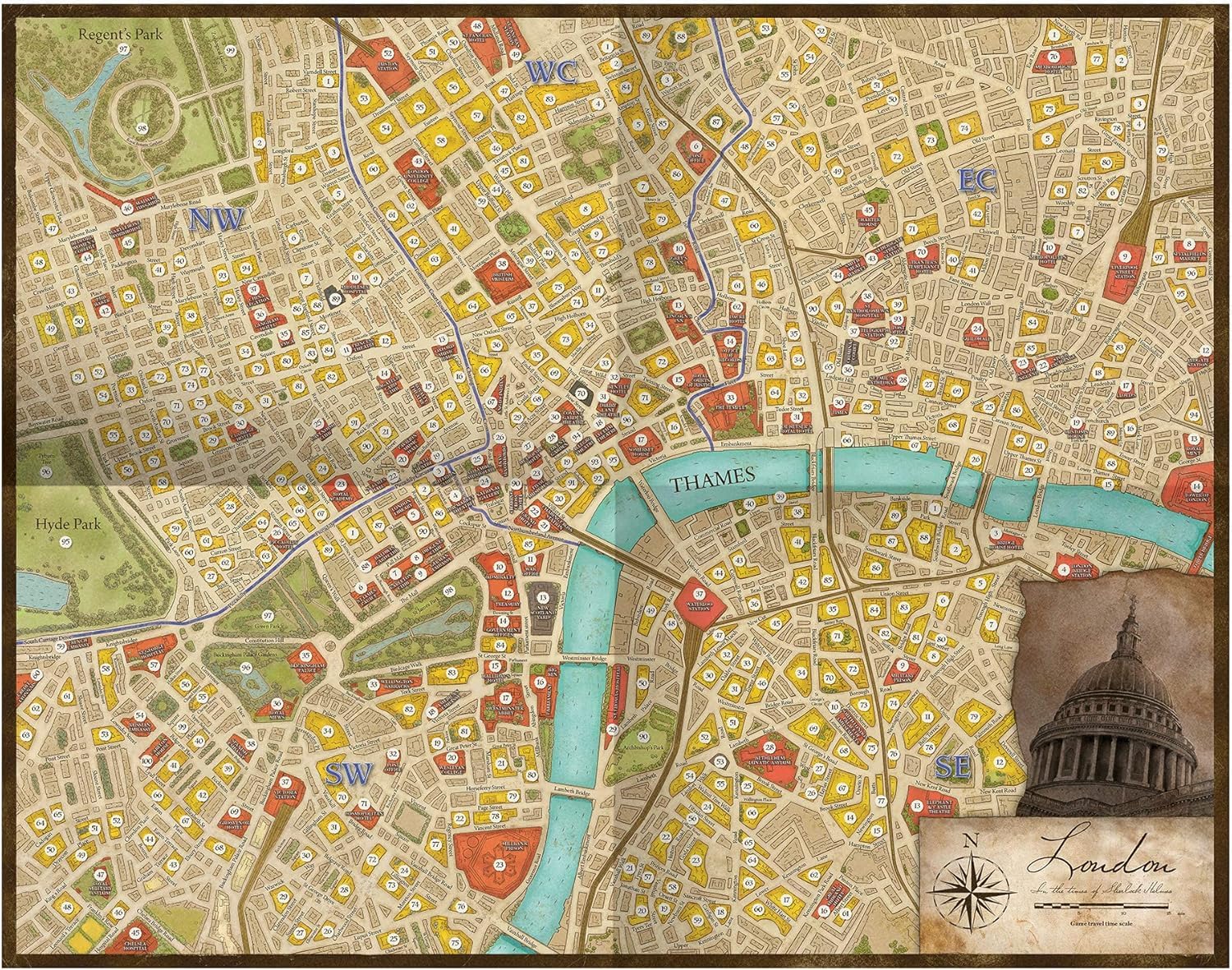 Space Cowboys - Sherlock Holmes Consulting Detective: Carlton House & Queen's Park - Gra planszowa