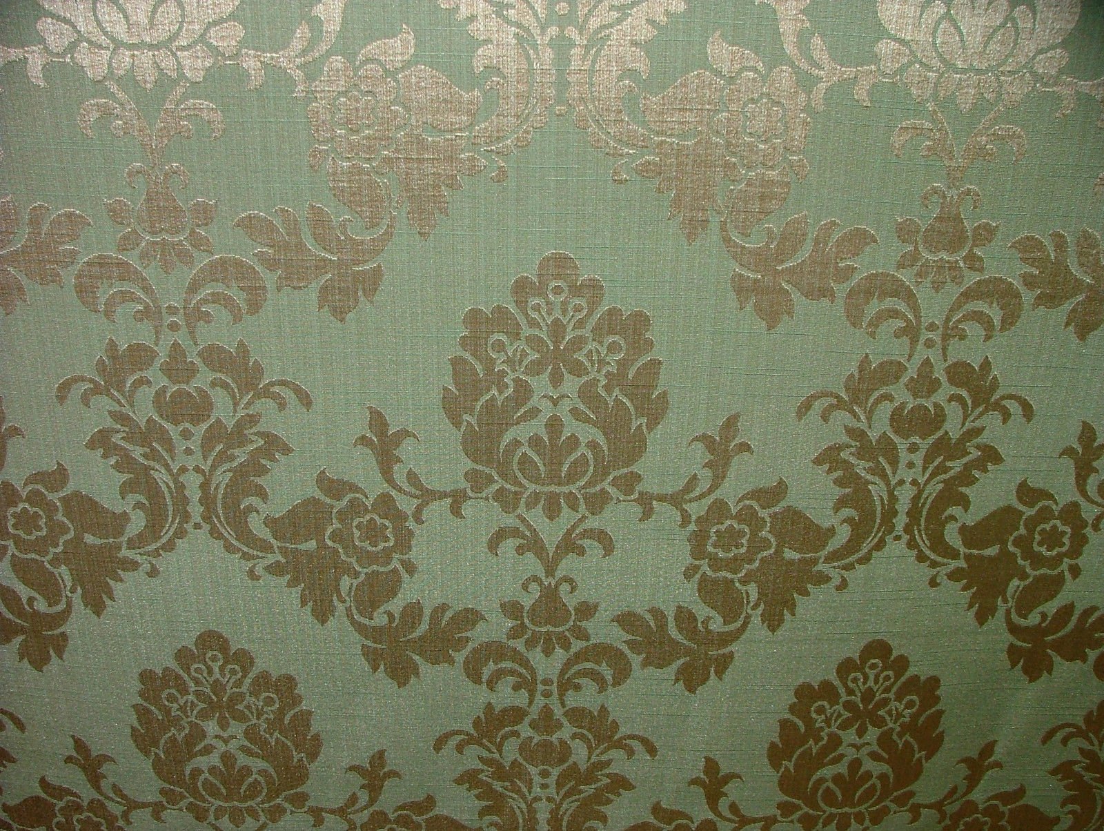 Pandoras Upholstery Duckegg Madagascar Designer Curtain Brocade Damask Upholstery Soft Furnishing Fabric A4 Sized Sample