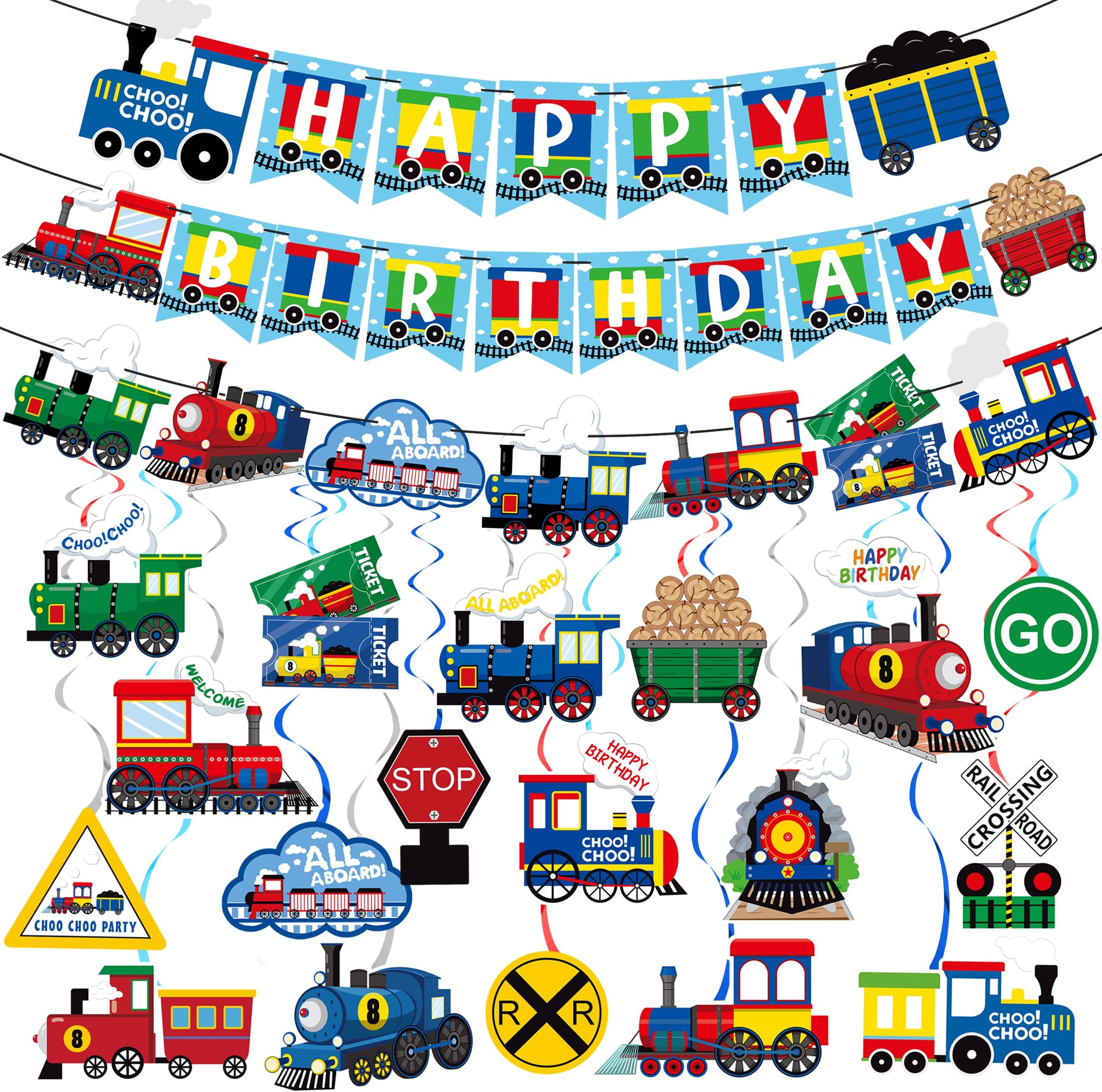 36Pcs Derby Decorations Hanging Swirls, NODIY Racing Horse