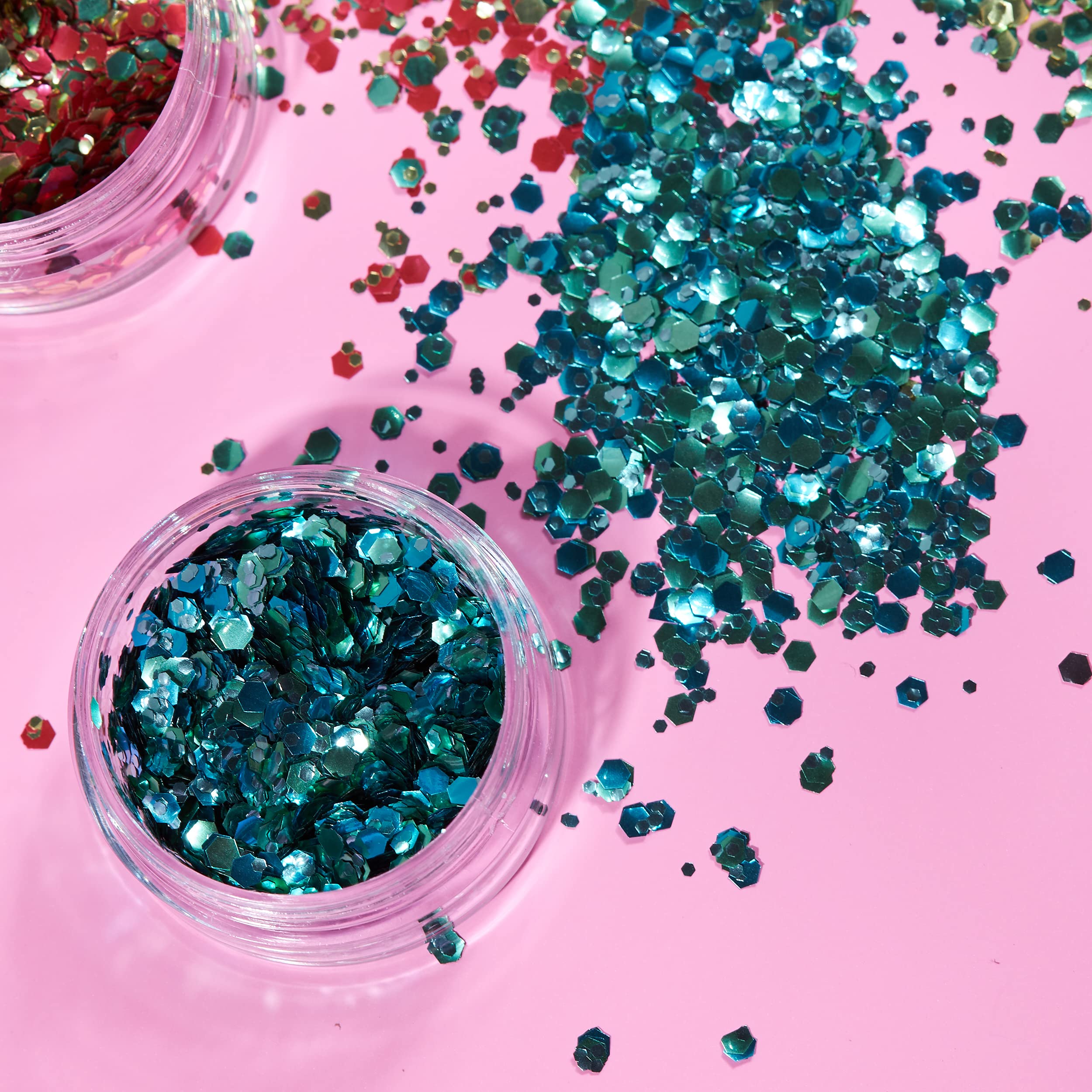 Mystic Biodegradable Eco Chunky Glitter by Moon Glitter, Aquarium, Cosmetic Bio Festival Makeup Glitter for Face Body, Nails - Image 3