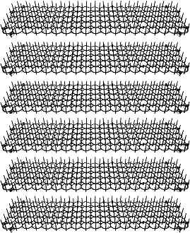 HomardenCat Scat Mat 6 Pack - 19x5 Inch Spike Mats with 1 Inch Plastic Spikes - Cat and Dog Deterrent for Indoor or Outdoor Use - Anti-Dig and Anti-Scratch Mat for Garden, Furniture, and Yard