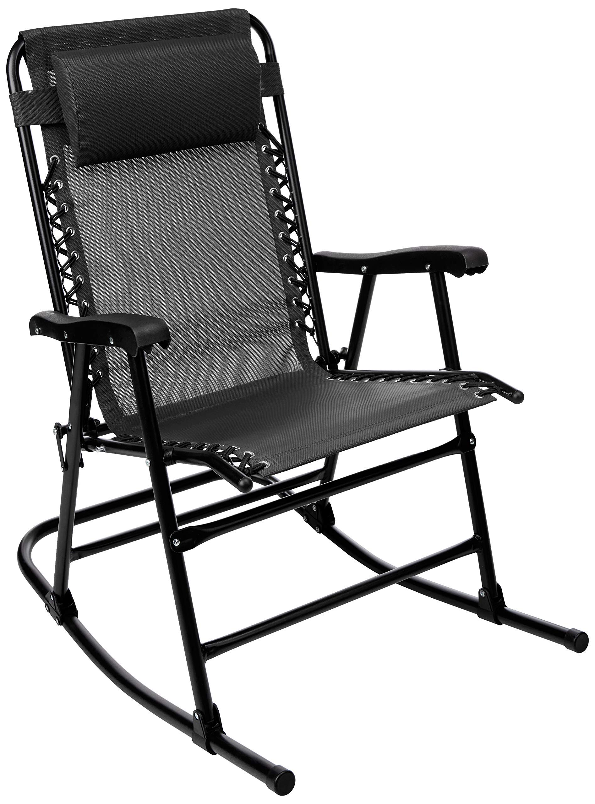 Amazon Basics Fauteuil à bascule pliant - Noir