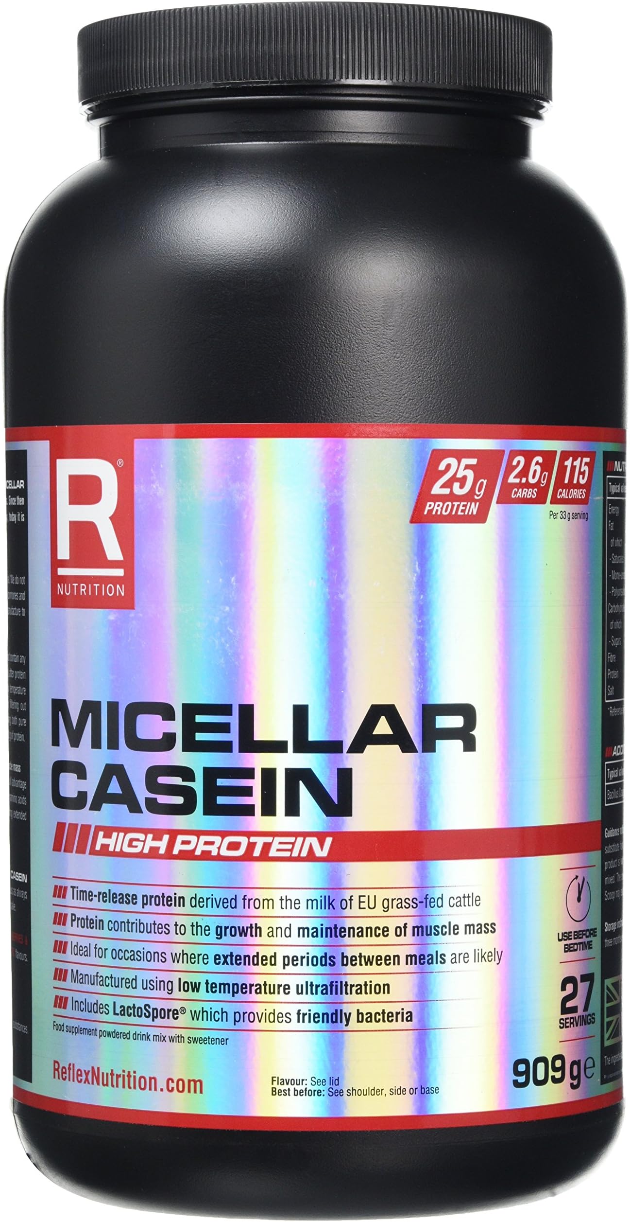 Reflex Nutrition Micellar Casein 909gm - Banana & Custard