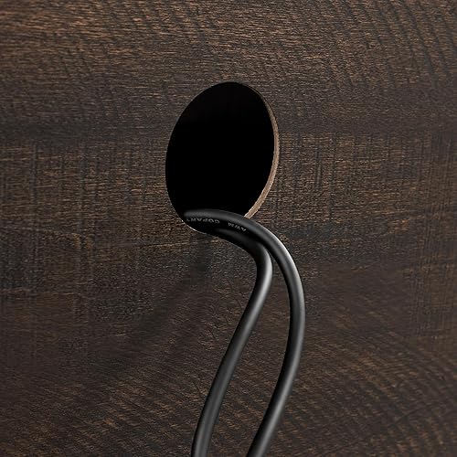 Miniatura 8 de Yaheetech Soporte de TV para televisores de hasta 65 pulgadas, centro de entretenimiento multimedia de 58 pulgadas con puerta corrediza de granero,