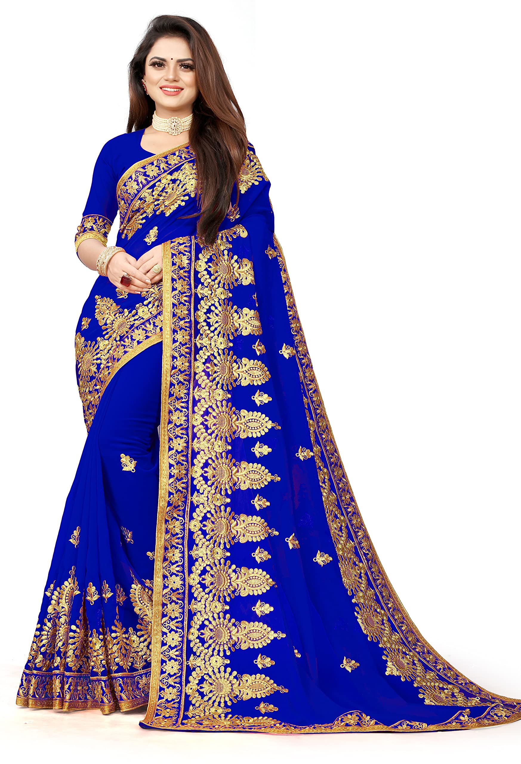 Vaidehi FashionGeorgette Embroidery Saree