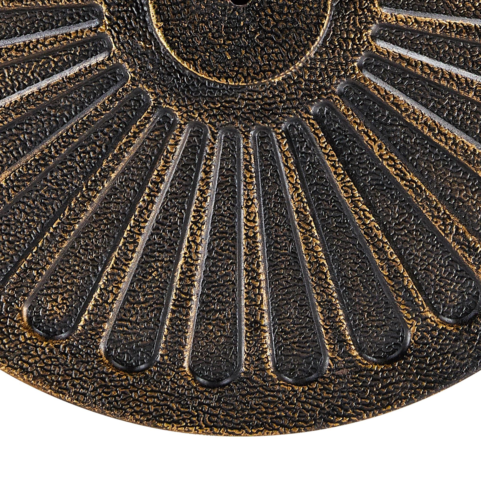 Yaheetech Sonnenschirmständer Garten Schirmhalter Schirmgewicht Rund Balkonschirmständer für Schirmstöcke bis 38/48 mm, 14 KG