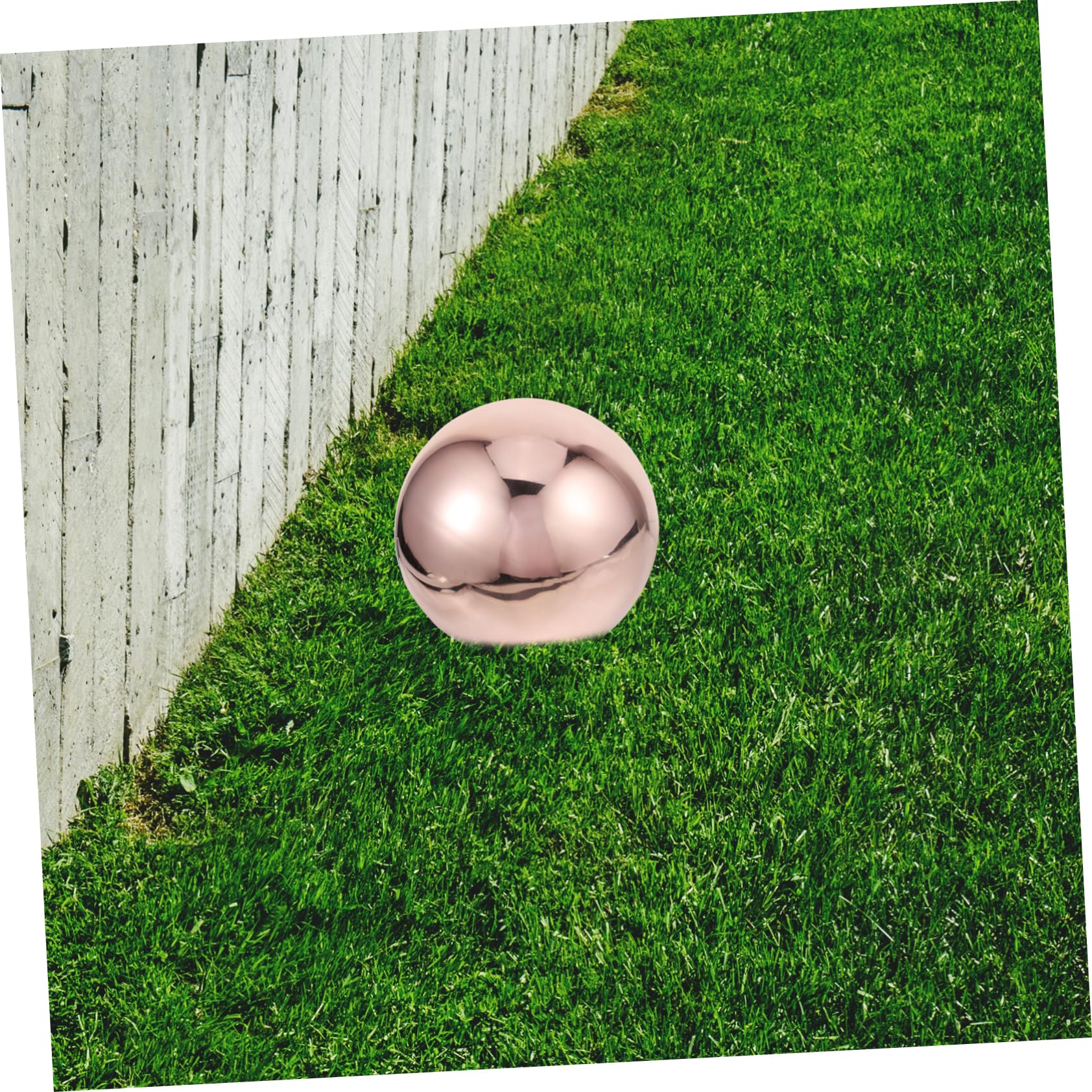 ifundom Sfera Decorativa da Giardino in Acciaio Inox, Palla Riflettente Lucida 304, per Esterni e Muro, Elegante e Resistente