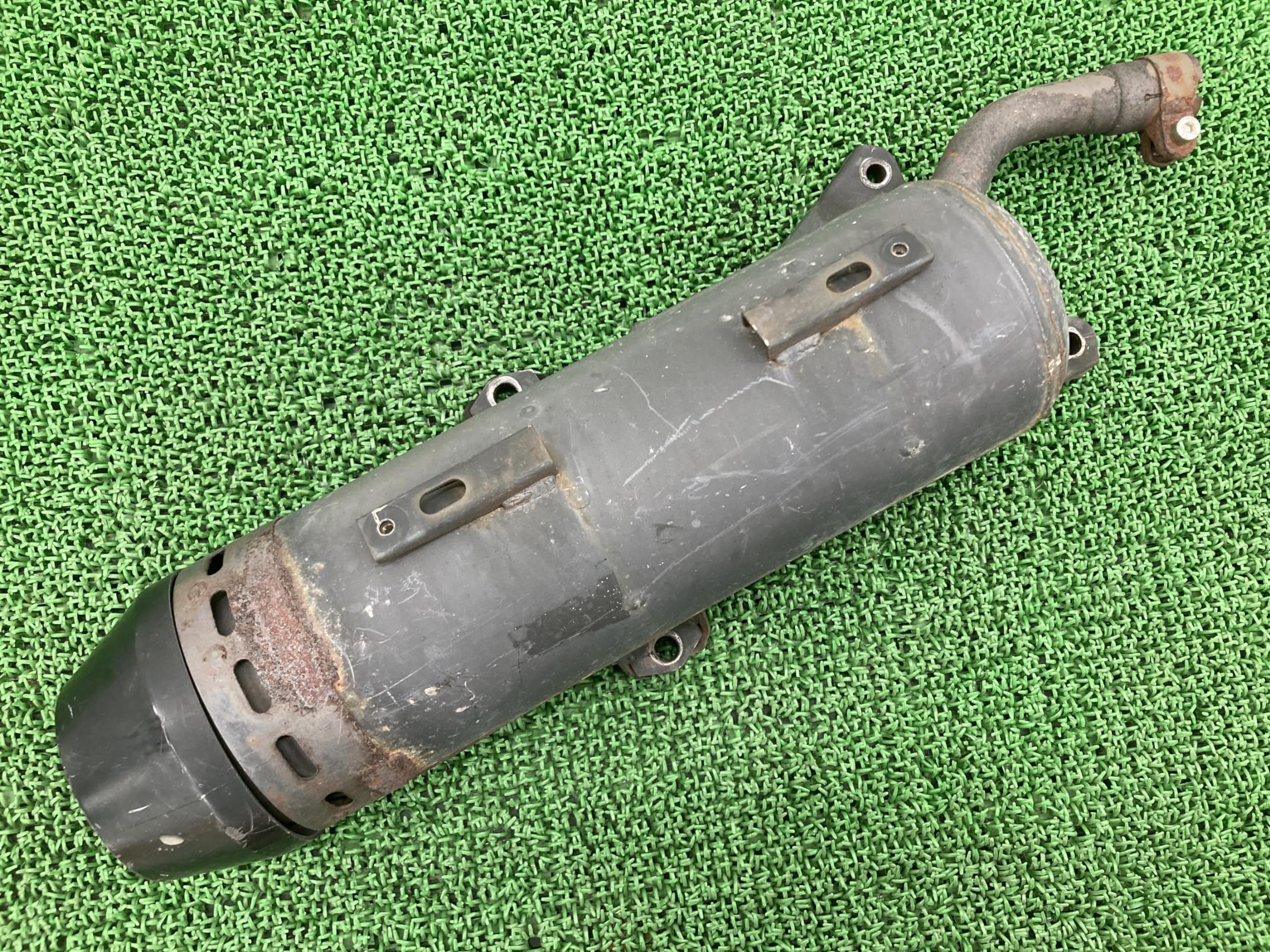 中古 ホンダ 純正 バイク 部品 PS250 マフラー KTB K1 コケキズ無し