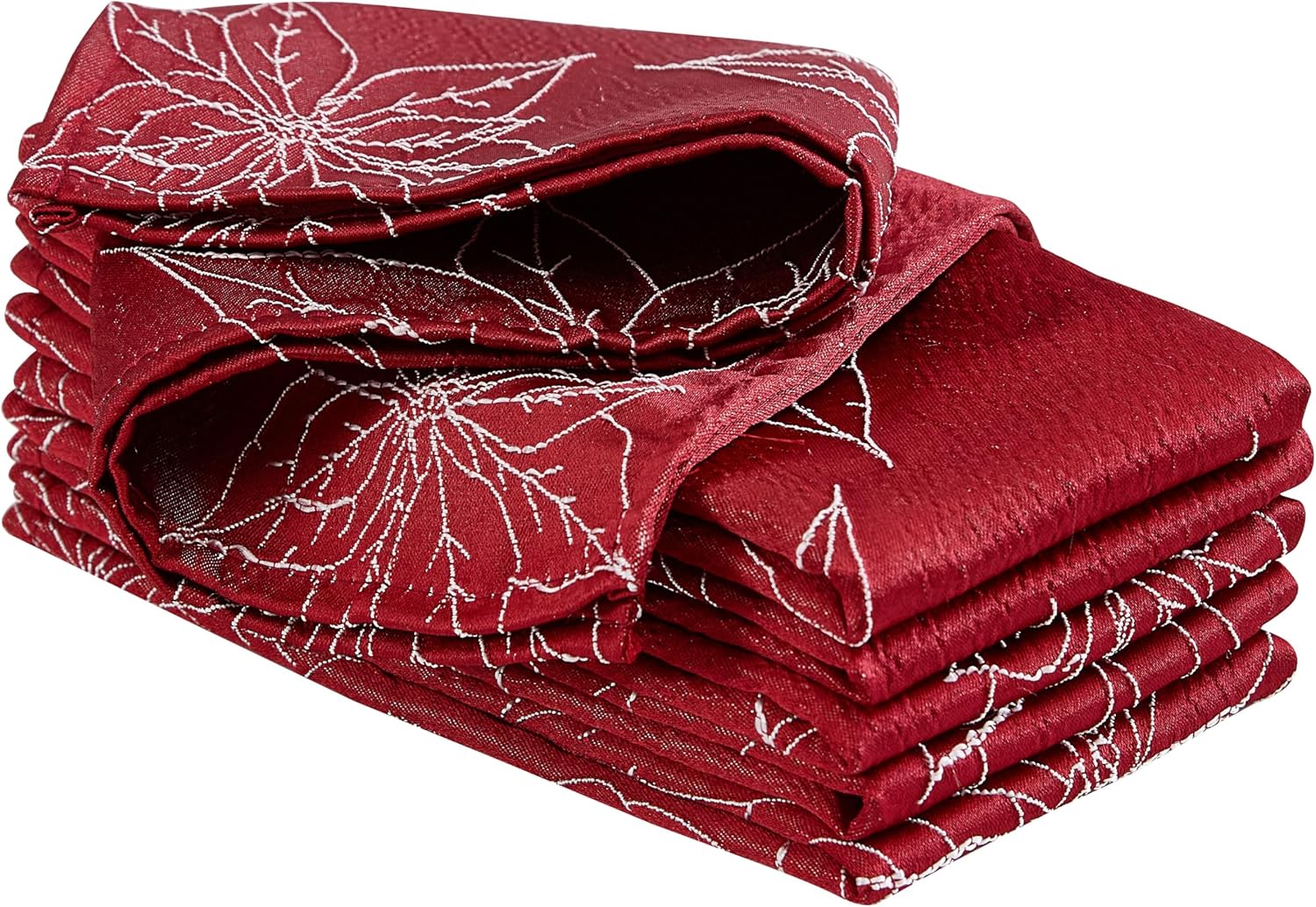 Laura Ashley Tablecloth Raised Woven Embroidered Jacquard Fabric, Wrinkle Resistant for Dining, Holiday, Party, Wedding or Banquet, 60" x 102", Cynthia White