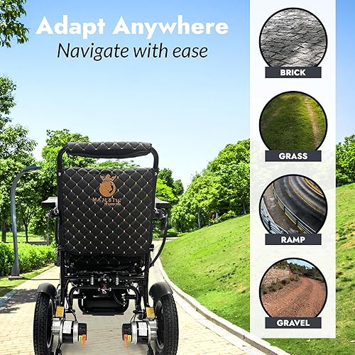 Miniatura 19 de Majestic IQ-8000 - Sillas de ruedas eléctricas para adultos, silla de ruedas eléctrica plegable y ligera, silla eléctrica plegable para personas