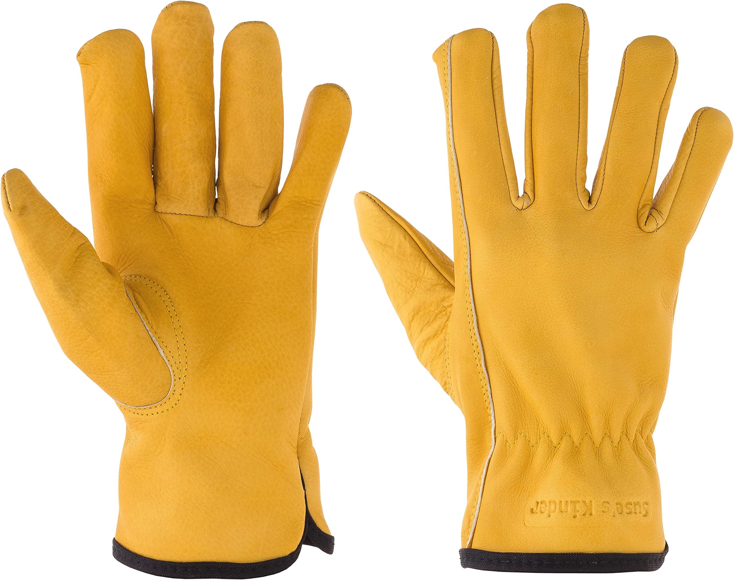 Suse's Kinder Youth Work Gloves Women Gardening Glove Leather (XL Ages 12-14)