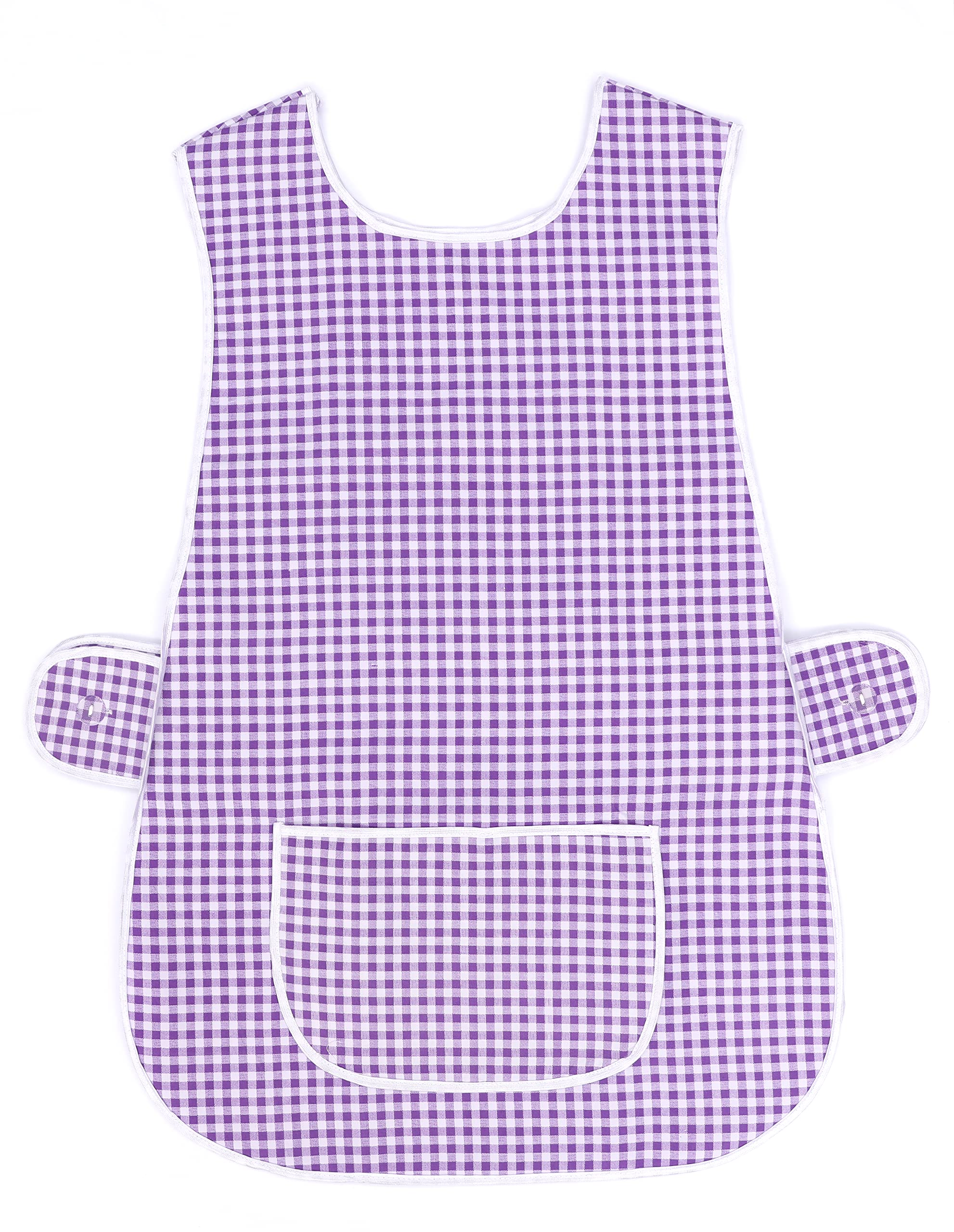 LINEN CLOSET Womens Tabards with Pockets for Men Ladies Cleaning Catering Chef Kitchen Aprons Unisex Hygea Tabard Apron Work Tabards