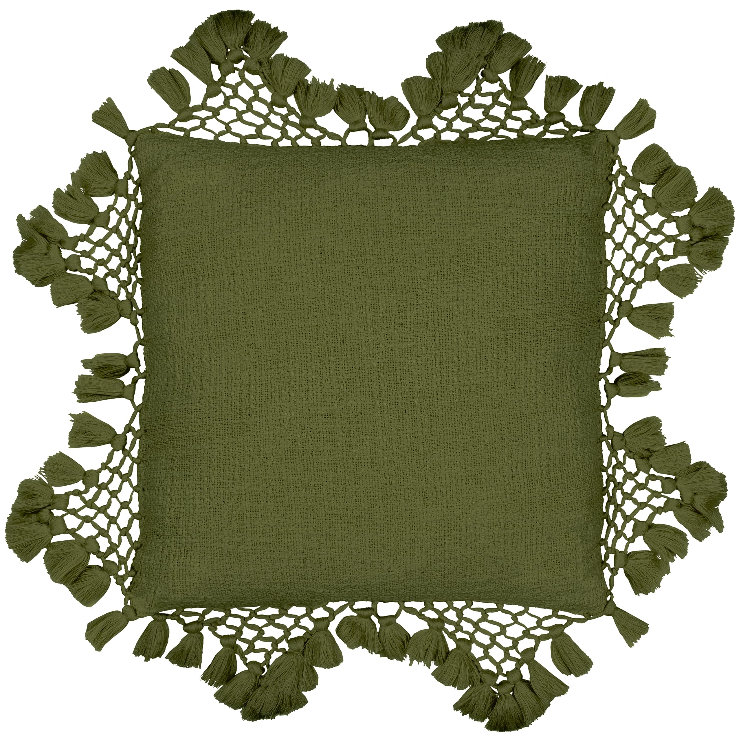 Yard Anko Macramé Tassel Cushion Cover from B&Q