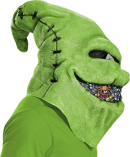 Miniatura 4 de Disney Nightmare Before Christmas - Máscara de vinilo de Oogie Boogie, accesorio oficial para disfraz de Oogie Boogie, talla única, Oogie Boogie,