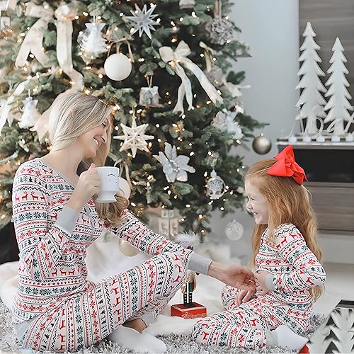 Miniatura 2 de Oriental eLife Pijamas de Navidad para la familia, conjuntos de pijamas familiares de Navidad a juego, ropa de dormir familiar de Navidad 2023