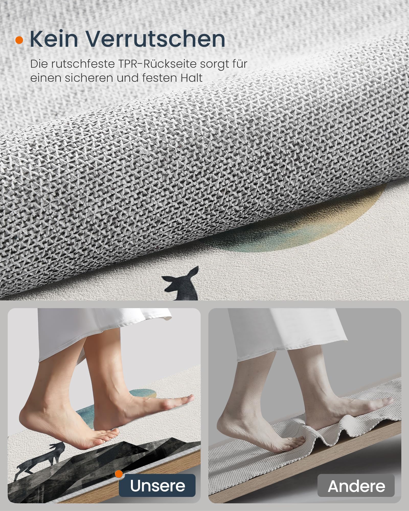 Gris-Bleu Minimaliste Modernepaillasson Durable Et Antidérapant Retient L’Eau Et Les Saletés Facile À Nettoyerpaillasson Interieur80 X 120 Cm Tapis D'Entrée Antidérapant