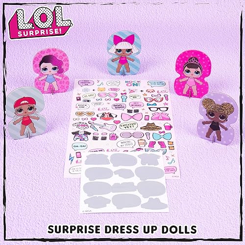 Miniatura 2 de LOL Surprise! Muñecas de vestir de moda de Horizon Group USA. Crea temas y patrones de bricolaje. El kit de actividades incluye 5 muñecas de papel,