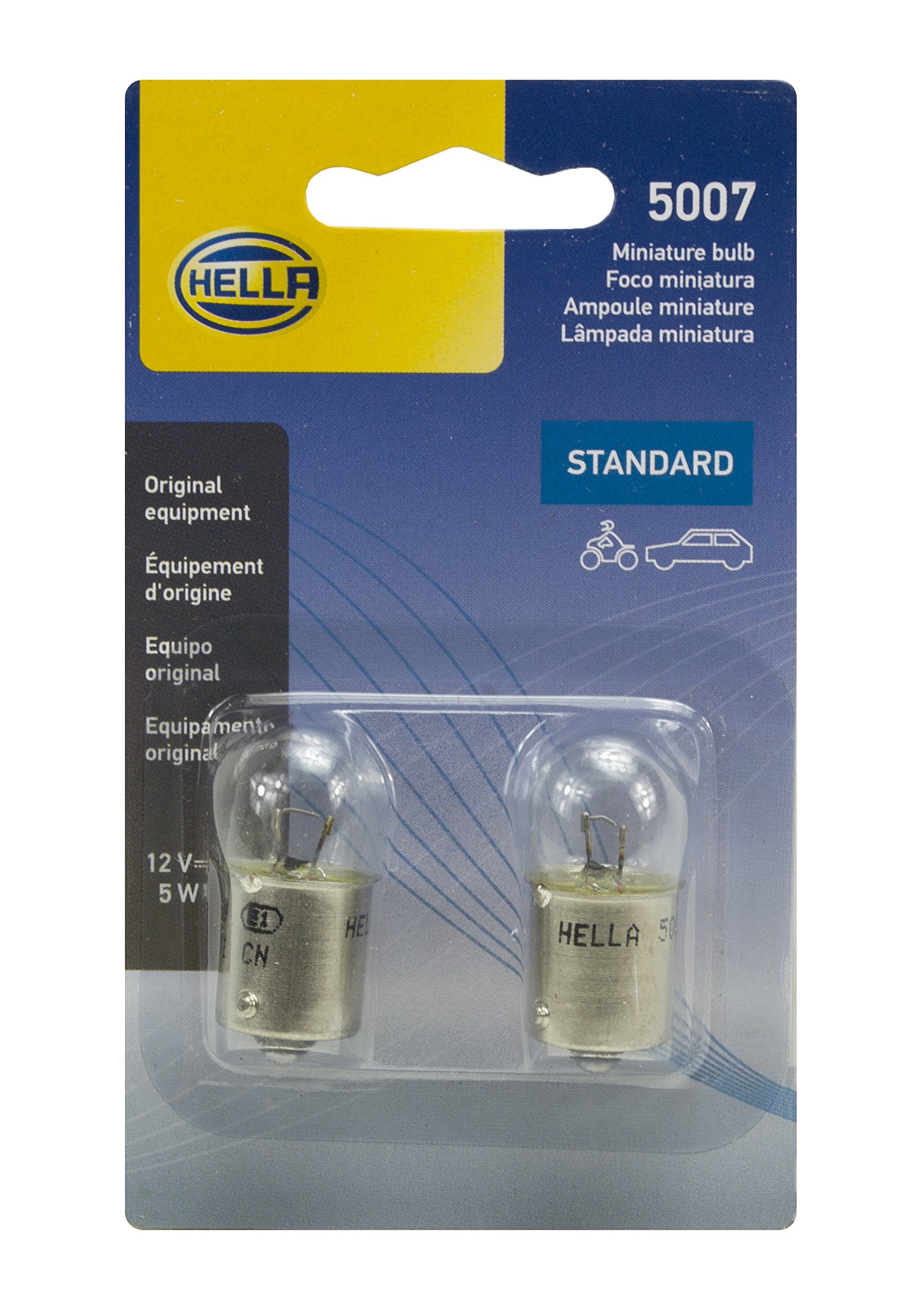 Hella 5007TB Bulb 5007 12V 5W Ba15S B6 (2)