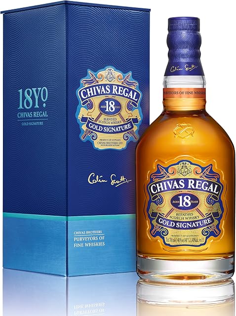 Chivas Regal 18 Years Gold Signature Blended Scotch Whisky, 70 cl with Gift Box