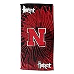 Northwest NCAA Nebraska Cornhuskers Unisex-Adult Beach Towel, 30 x 60, Psychedelic