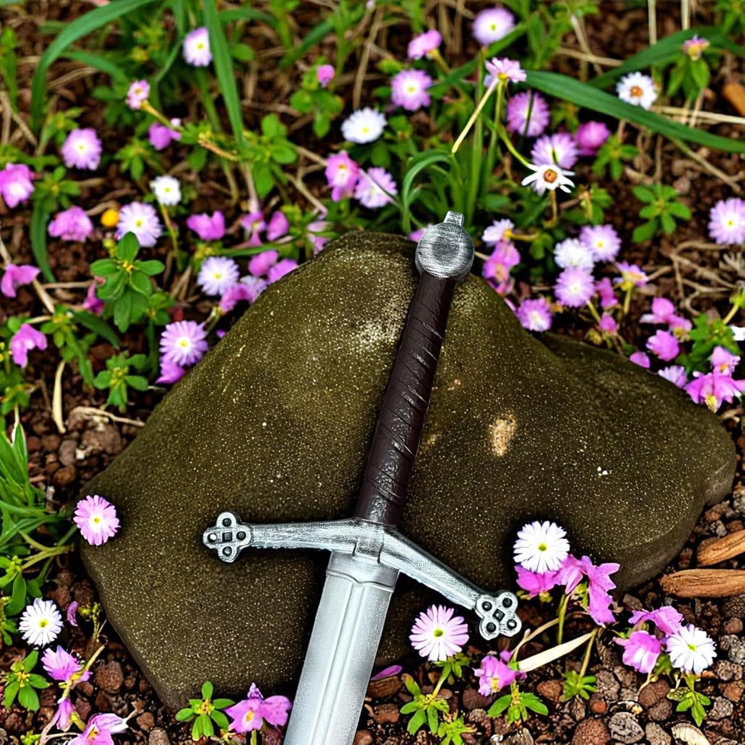 43.5” Medieval Scottish Claymore Foam Sword – Realistic PU Foam Two-Handed Greatsword Prop for Cosplay, LARP, Halloween Costume, Roleplay & Collectors | Safe Lightweight Medieval Weapon Accessory