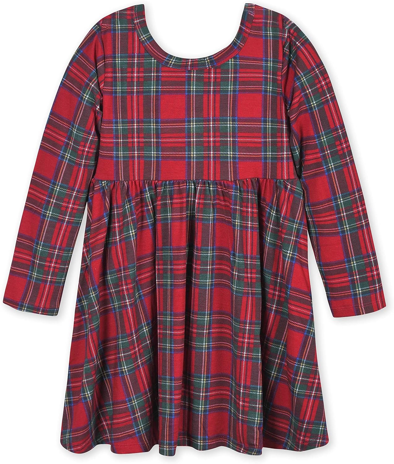 Gerber Baby Girls' Toddler Buttery Soft Long Sleeve Twirl Dress with Viscose Made from Eucalyptus