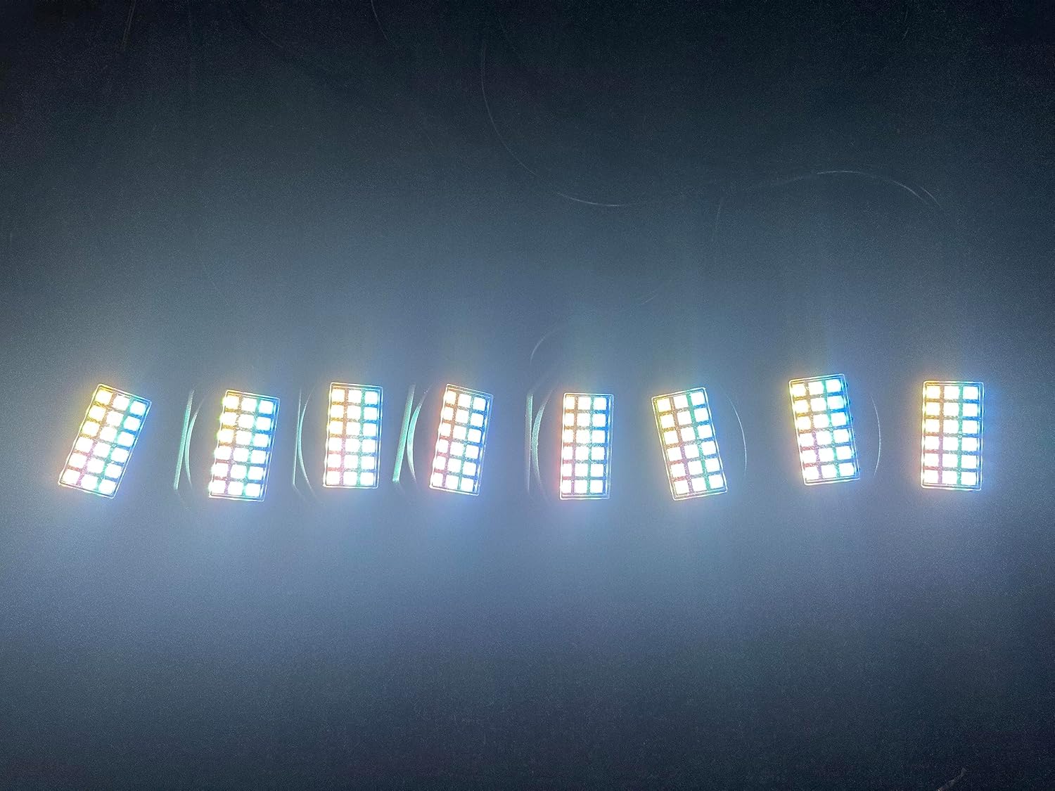 SDO 8Pods Dream Color Chase RGB LED Rock Light with Bluetooth Controller,Music Mode for Car Truck ATV UTV SUV Offroad Boat Underbody Glow Trail Rig Lamp LED Neon Underglow Light