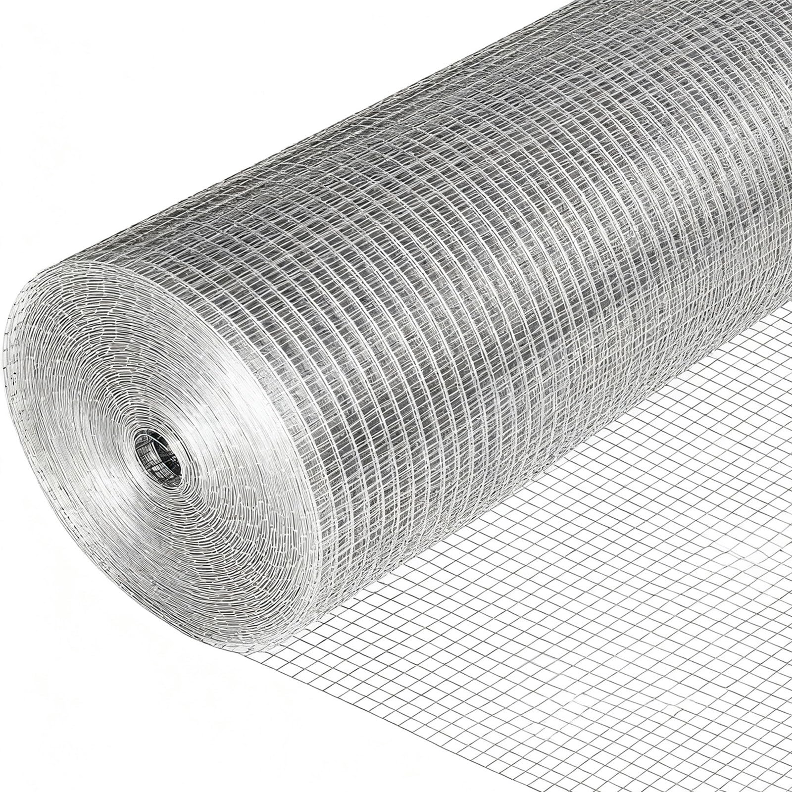 Malla de alambre de acero inoxidable 304 de 1,27 cm, cuadrada, duradera, valla de jardín para gallineros, huertos y control de animales (1 m x 12 m)