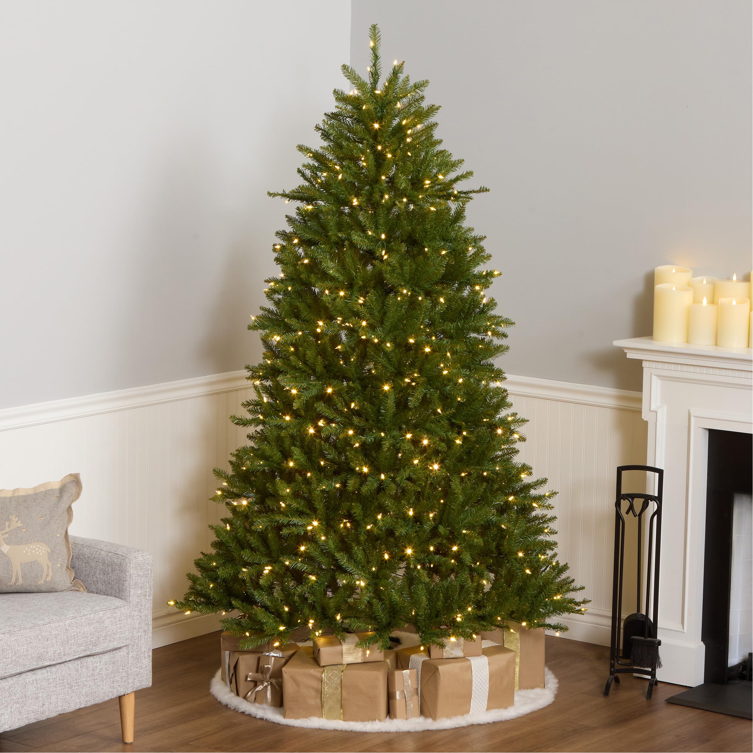 Amazon.com: National Tree Company 7ft Pre-Lit Dunhill Fir