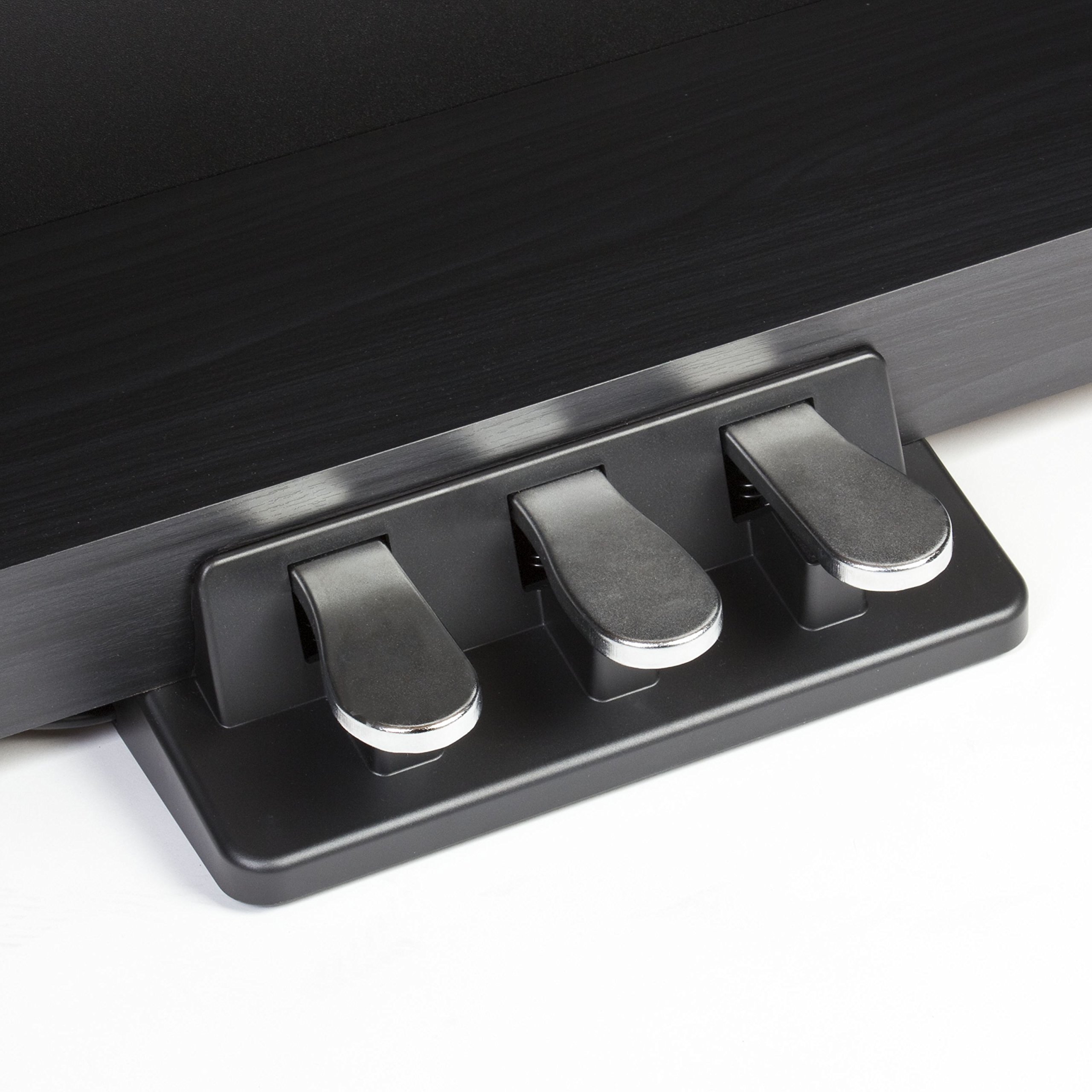 Fame DP-8600 BT Digitalpiano - 88 Tasten mit Hammermechanik, 181 Sounds, USB, Bluetooth, Schwarz Matt, Integrierter Effektprozessor, Aufnahmefunktion