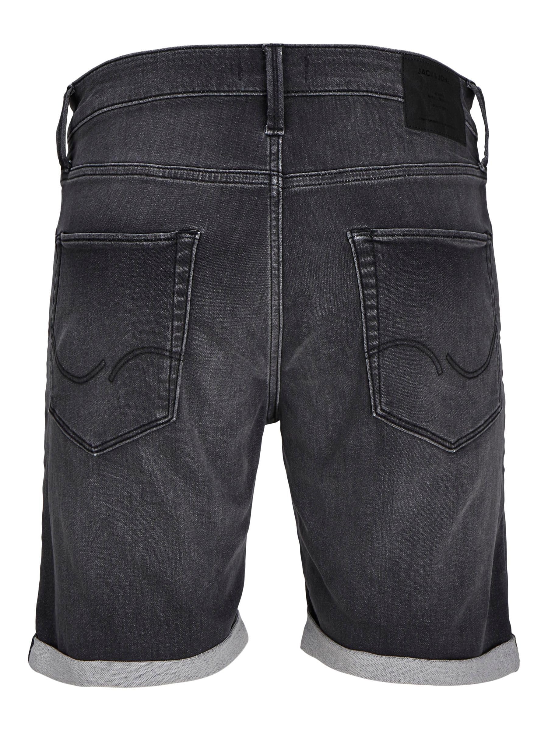 JACK&JONES PLUS Jjirick Jjicon I.k. Spodenki Sq 062 Sn Pls - Szorty jeansowe Mężczyźni